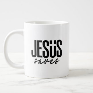 CANECA DE CAFÉ GRANDE JESUS SAVES