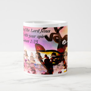 Caneca De Café Grande Jesus seja o caminho