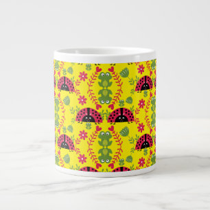 Caneca De Café Grande Joaninha caprichosa fofa para crianças