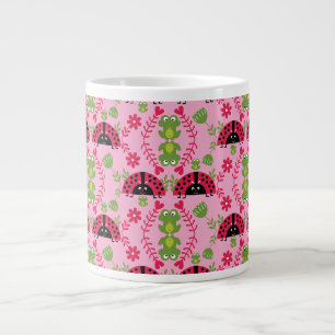 Caneca De Café Grande Joaninha caprichosa fofa para crianças