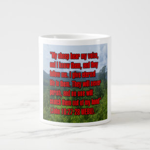 Caneca De Café Grande João 10:27-28 WEBU Mug