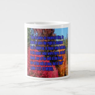 Caneca De Café Grande João 1:12-13 WEBU Mug