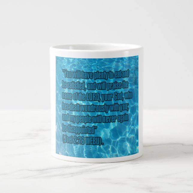 Caneca De Café Grande Joel 2:26 WEBU Mug (Frente)