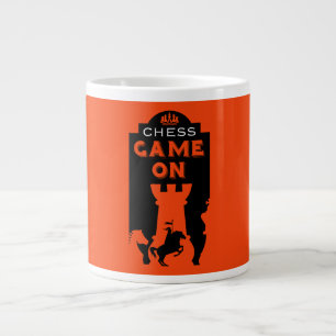 Caneca De Café Grande Jogadores de xadrez
