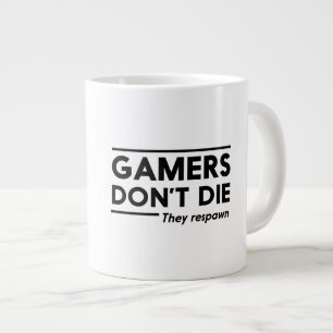 Caneca De Café Grande Jogadores não morrem