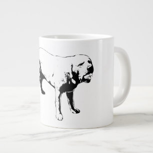 Caneca De Café Grande Jogo com rosto ativado