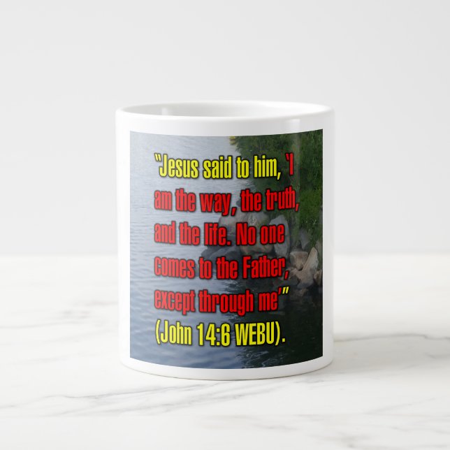 Caneca De Café Grande John 14:6 WEBU Mug (Frente)