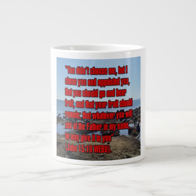 Caneca De Café Grande John 15:16 WEBU Mug (Frente)