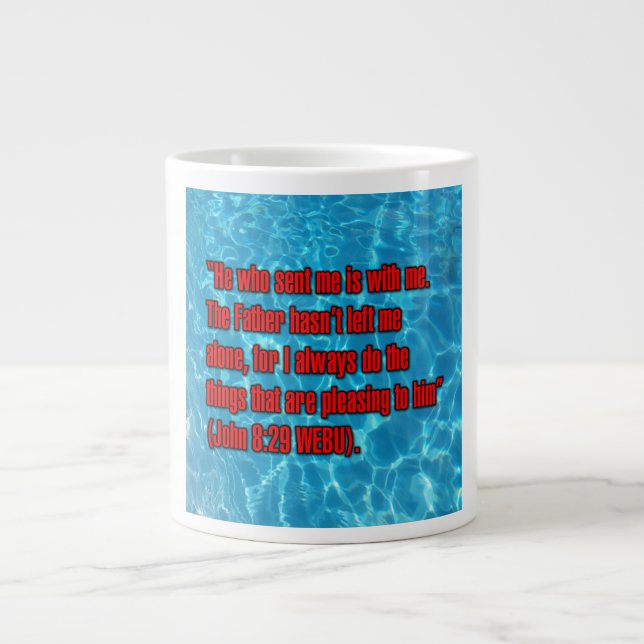 Caneca De Café Grande John 8:29 WEBU Mug (Frente)