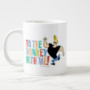 Caneca De Café Grande Johnny Bravo - Faça O Macaco Comigo!