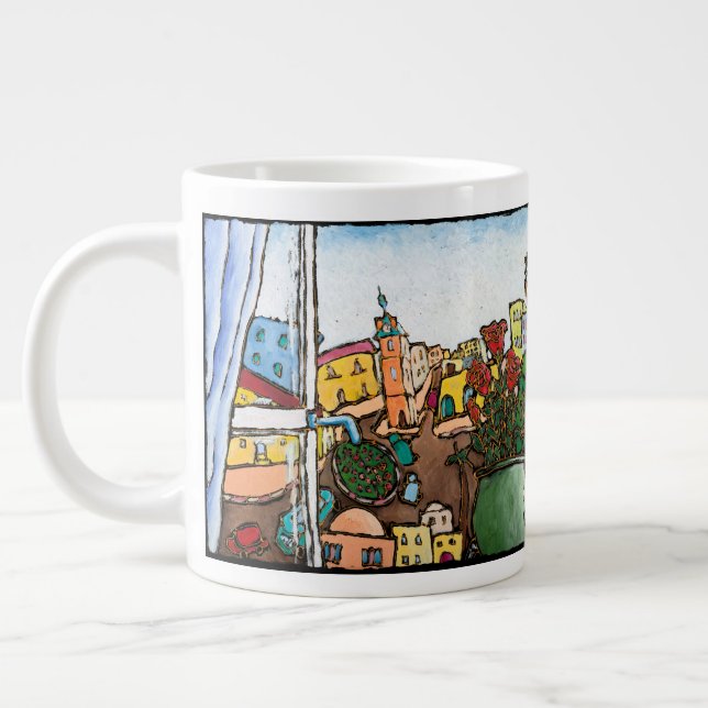 Caneca De Café Grande Jonathan Kis-Lev Belo Jaffa Jumbo Mug (Esquerda)