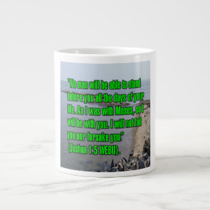 Caneca De Café Grande Joshua 1:5 WEBU Mug