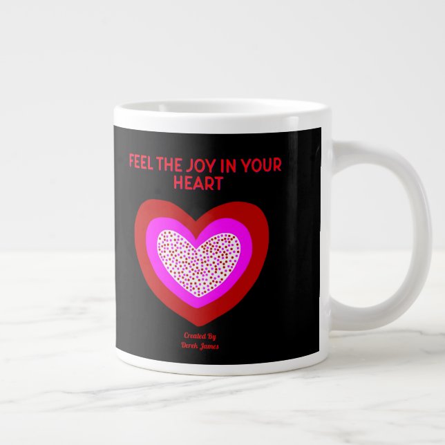 Caneca De Café Grande Joyful Heart Jumbo Mug (Direita)
