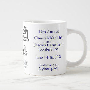 Caneca De Café Grande JUMBO 19ª Conferência Anual