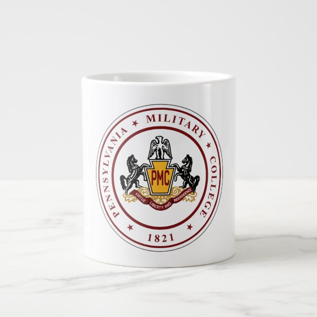 Caneca De Café Grande + JUMBO 20 oz PMC Selo Mágico branco (Frente)