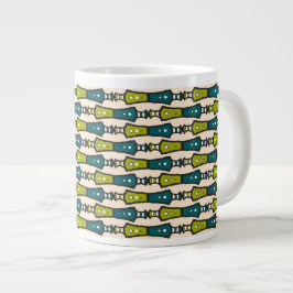 Caneca De Café Grande Jumbo Café Jumbo Jumbo Creme Negro Verde
