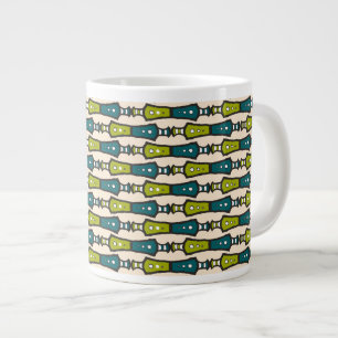 Caneca De Café Grande Jumbo Café Jumbo Jumbo Creme Negro Verde
