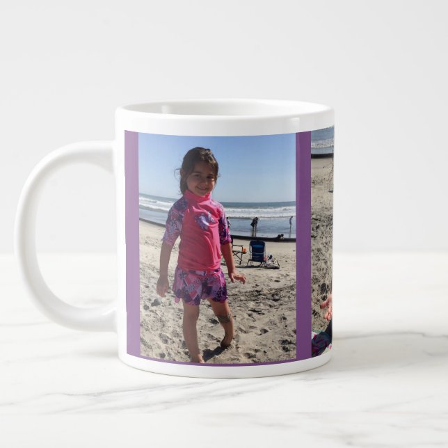 Caneca De Café Grande Jumbo Custom Photo Mug Jumbo Mug - Personalizado (Esquerda)
