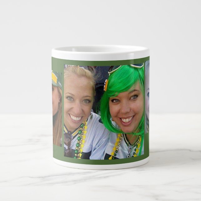 Caneca De Café Grande Jumbo Custom Photo Mug Jumbo Mug - Personalizado (Frente)