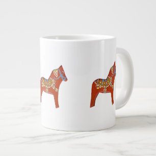 Caneca De Café Grande Jumbo Dala Horse Mug