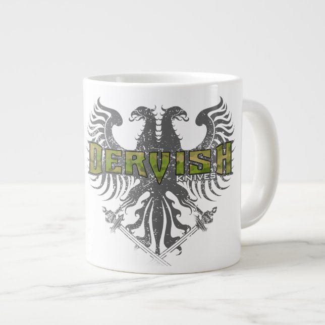 Caneca De Café Grande Jumbo Dervish Knives Coffee Mug (Frente Esquerda)