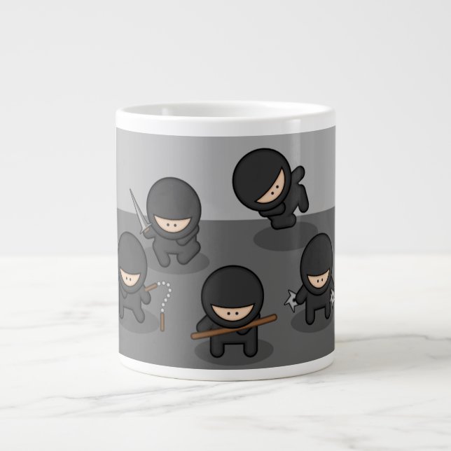 Caneca De Café Grande Jumbo Little Ninja Mug (Frente)
