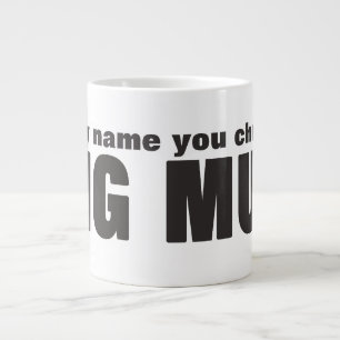 Caneca De Café Grande Jumbo Mega Large Mug com Nome Personalizado