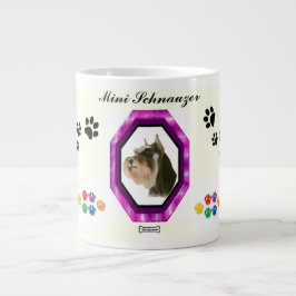 Caneca De Café Grande Jumbo Mini Schnauzer Mug