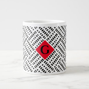 Caneca De Café Grande Jumbo Modern Dalmatic Mud Cloth 20oz Mug