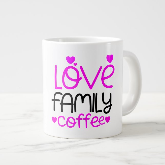 Caneca De Café Grande Jumbo Mug (Frente Esquerda)