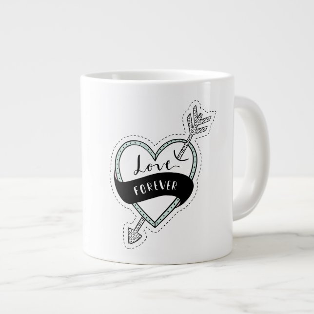 Caneca De Café Grande Jumbo Mug (Frente Esquerda)