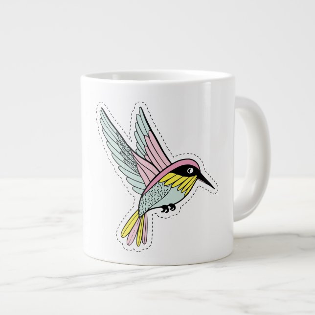 Caneca De Café Grande Jumbo Mug (Frente Esquerda)