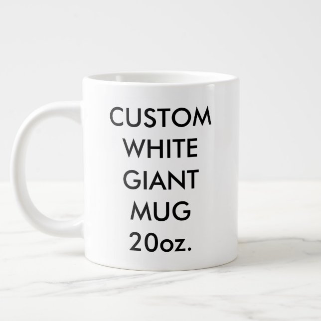 Caneca De Café Grande Jumbo Mug 20oz personalizado gigante (Esquerda)