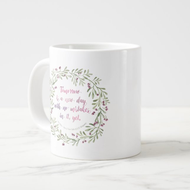 Caneca De Café Grande Jumbo Mug - Amanhã é um novo dia... (Frente Esquerda)