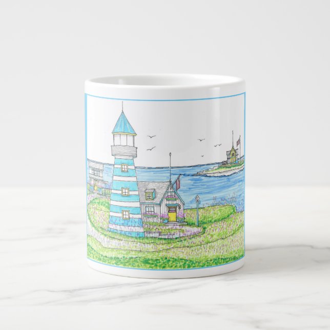 Caneca De Café Grande Jumbo Mug americana (Frente)