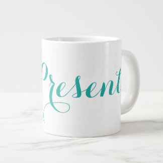 Caneca De Café Grande Jumbo Mug Cerâmico ~ #BePresent