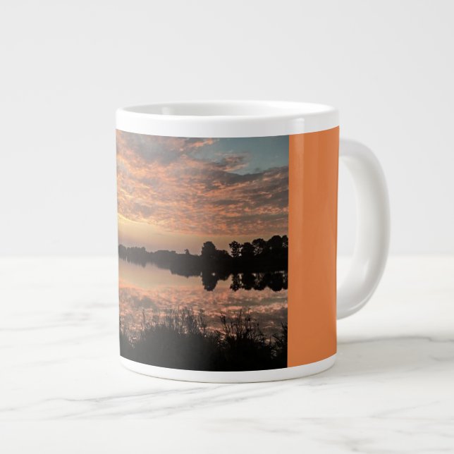 Caneca De Café Grande Jumbo Mug de 20 oz (Frente Esquerda)