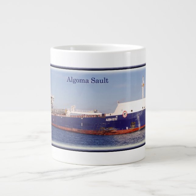 Caneca De Café Grande Jumbo mug de Algoma Sault (Frente)