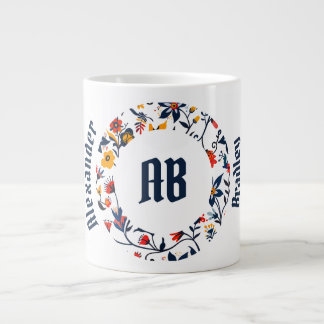 Caneca De Café Grande Jumbo Mug de Anel Flor