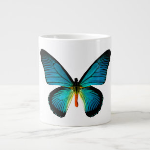 Caneca De Café Grande Jumbo Mug de Borboleta Azul