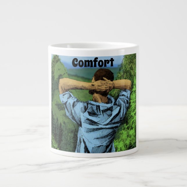 Caneca De Café Grande Jumbo Mug De Conforto (Frente)