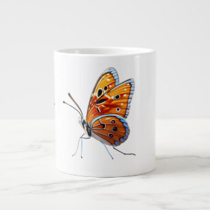 Caneca De Café Grande Jumbo Mug Elegante de Borboleta