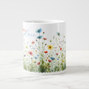 Caneca De Café Grande Jumbo Mug Meu Lugar Mais Batido