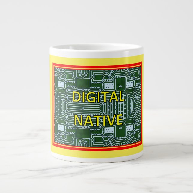 Caneca De Café Grande Jumbo Mug NATIVO DIGITAL (Frente)