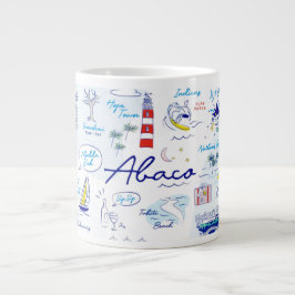 Caneca De Café Grande Jumbo Mug- "O ABC da Cidade da Esperança"