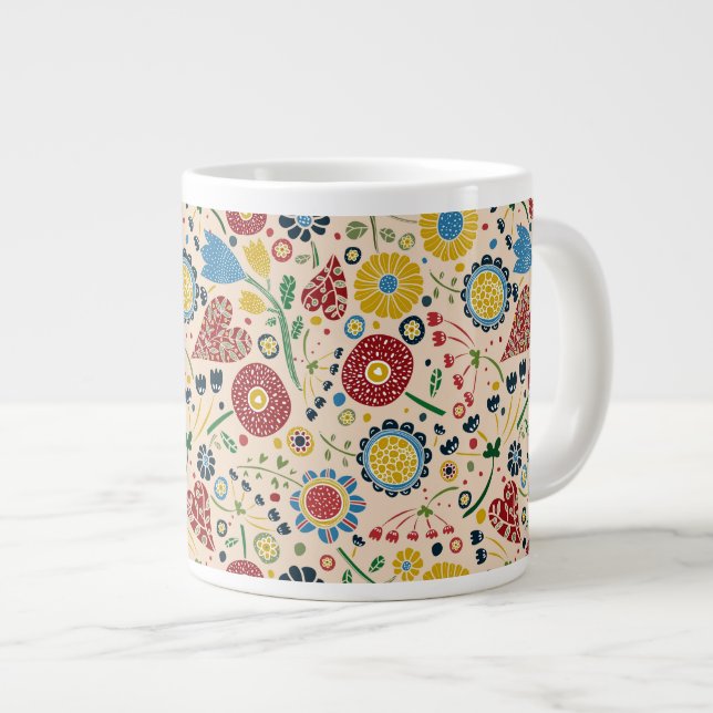 Caneca De Café Grande Jumbo Mug para múltiplas utilizações (Frente Esquerda)