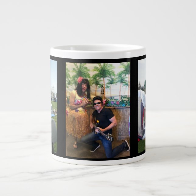 Caneca De Café Grande Jumbo Mug personalizável - use sua própria imagem  (Frente)