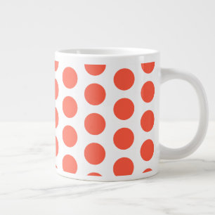 Caneca De Café Grande Jumbo Mug-Polka DotsCafé Mug