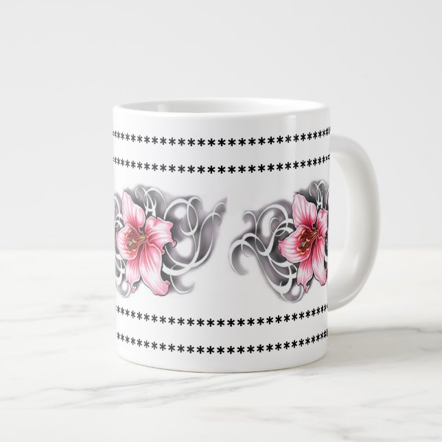 Caneca De Café Grande Jumbo Mug projetado especialmente (Frente Esquerda)