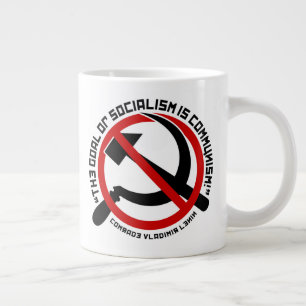 Caneca De Café Grande Jumbo Mug "SOCIALISTA VERDADE"